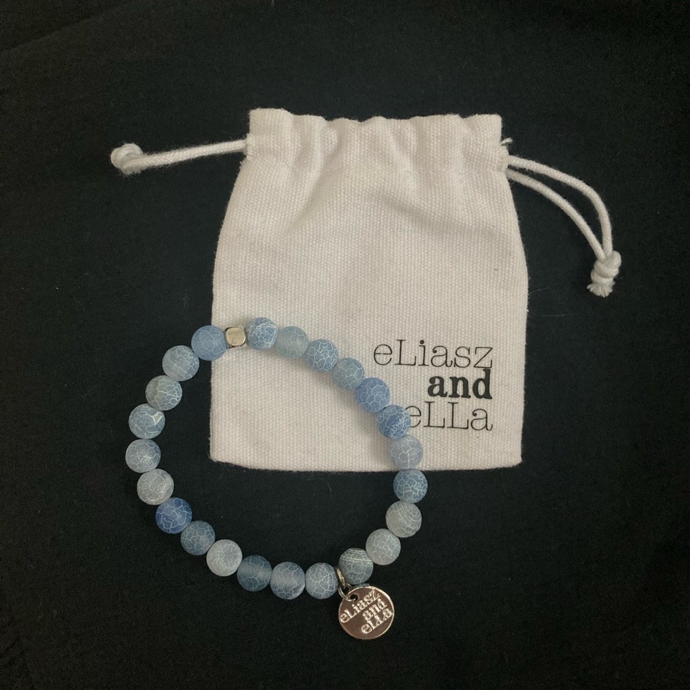 eLiasz and ella blue beaded bracelet
